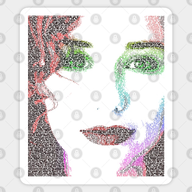 Tori Amos Word Portrait (Cornflake Girl lyrics) Sticker by RandomGoodness